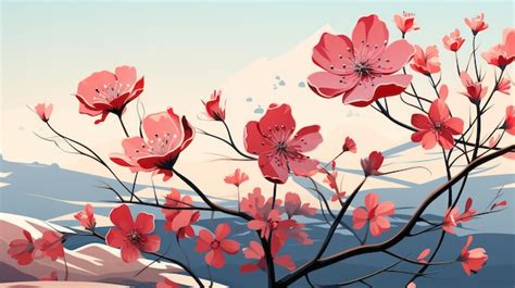 Premium Photo | Flower Illustration Mobile Wallpaper in HighQuality