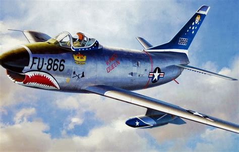 Art Airplane Painting Aviation Jet F Fighter Plane Shark Teeth HD