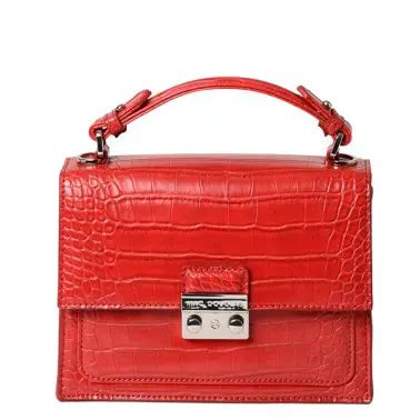 Mini Sac Cartable Joyau Rythme Croco Cb Rouge Mac Douglas Gandy Fr