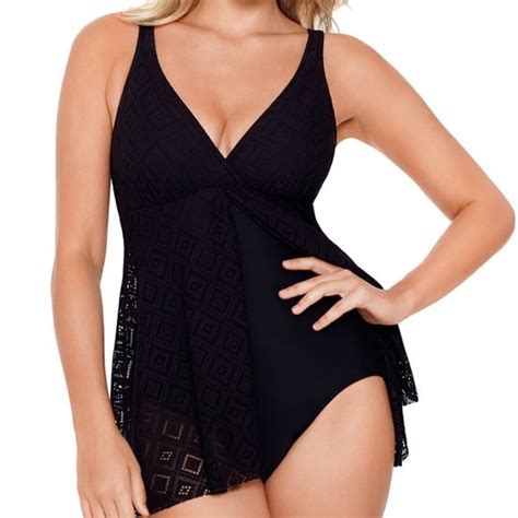 Swim Solutions Swim Swim Solutions Black Crochet Flyaway One Piece Swi Poshmark