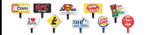 Placas Divertidas Festa Gospel Ref Cod Selfie Nc Toys