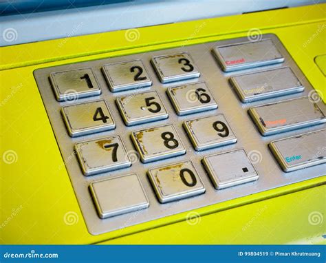 Atm keypad stock image. Image of grey, button, metal - 99804519