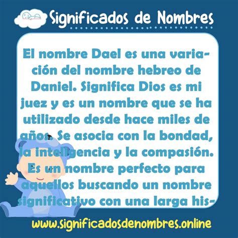 Significado de Dael 【 APODOS, ORIGEN Y MÁS