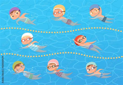 Animated Clipart Kids Swimming