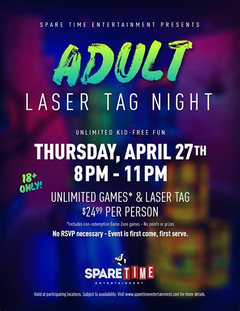 Adult Laser Tag Night Spare Time Clifton Park