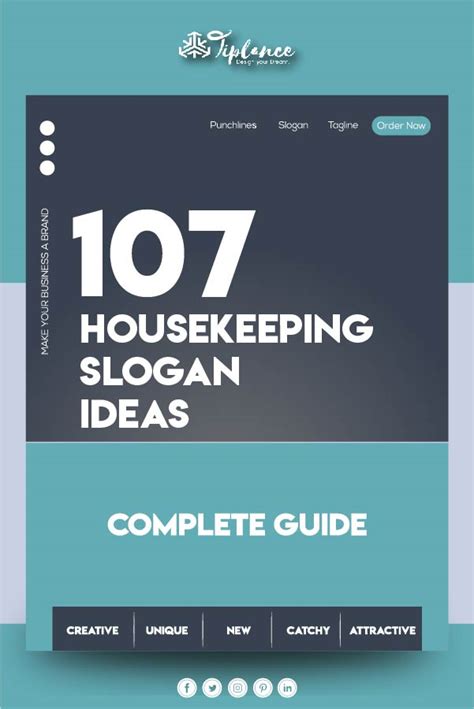 107+ Creative Housekeeping Slogans Samples & Ideas - Tiplance