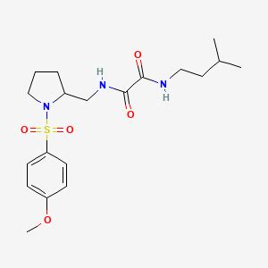 N1 Isopentyl N2 1 4 Methoxyphenyl Sulfonyl Pyrrolidin 2 Yl Methyl