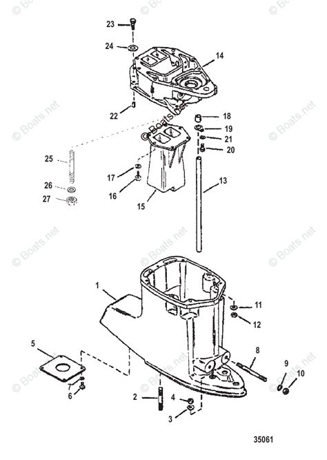 Mercury Outboard 200HP OEM Parts Diagram For DRIVESHAFT HOUSING