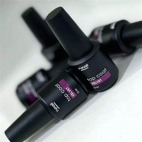 Top Coat Velvet - финишное покрытие для закрепления цветного гель-лака ...