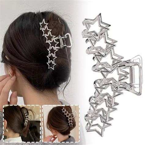 Clip De Metal Ahuecado Con Personalidad INS Para El Cabello Accesorio