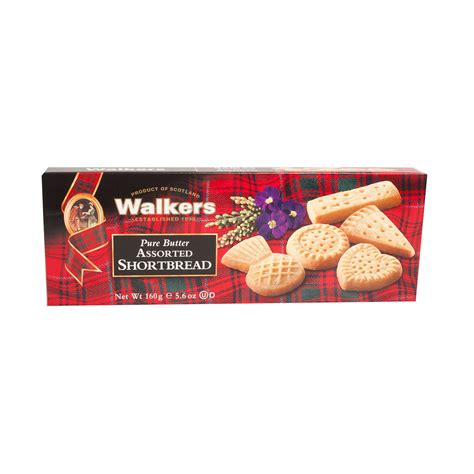 160g Carton Walkers Assorted Shortbread Shapes The Scotland Shop