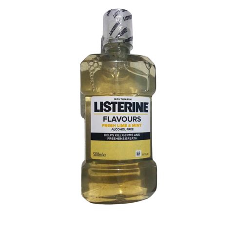 Listerine Flavors Mouthwash - Fresh Lime and Mint (500 mL) | Shopee ...