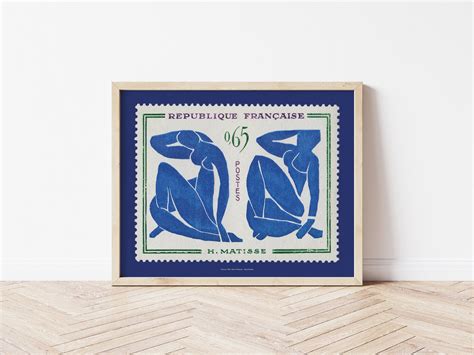 Henri Matisse Blue Nudes Exhibition Print Vintage Cut Outs Matisse