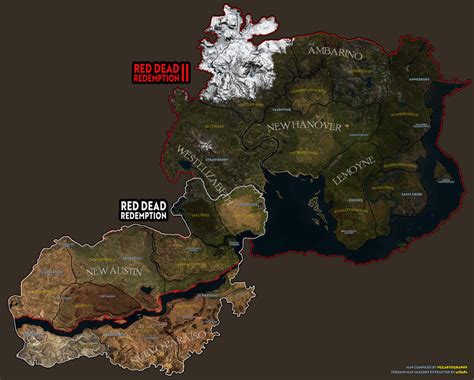 Red Dead Redemption Combined World Map By Vgcartography On Deviantart