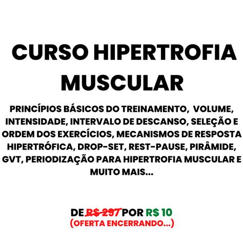 CURSO HIPERTROFIA MUSCULAR Jean Márcio Nunes Monteiro Júnior Hotmart