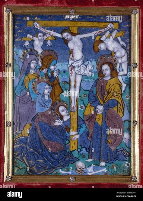 The Crucifixion Master With Large Foreheads Workshop Of Enameller