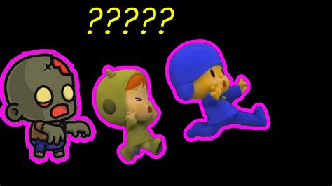 Pocoyo And Nina Running Away From Zombies Sound Variations In