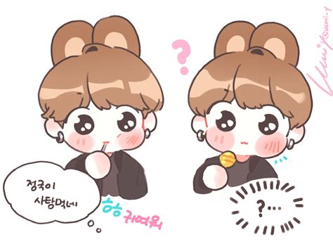 베니🐰🥕 On Twitter Bts Fanart Bts Chibi Bts Drawings