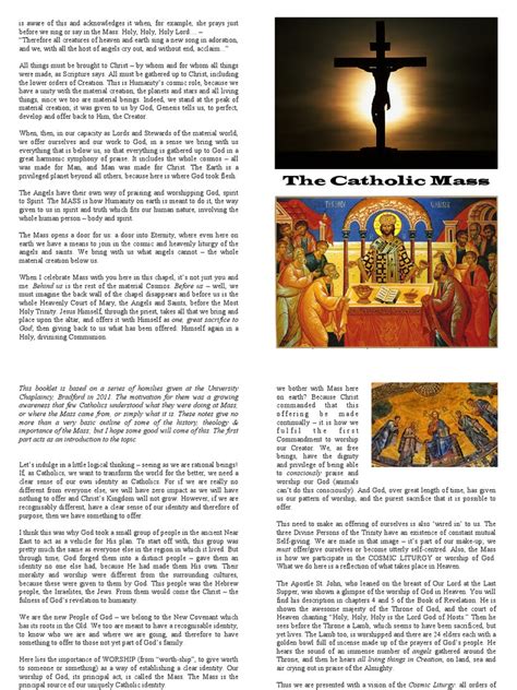 The Catholic Mass Pdf Sacrifice Holy Of Holies