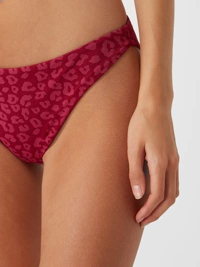 Shiwi Bikini Mit Leopardenmuster Modell Bobby Bordeaux Rot Online