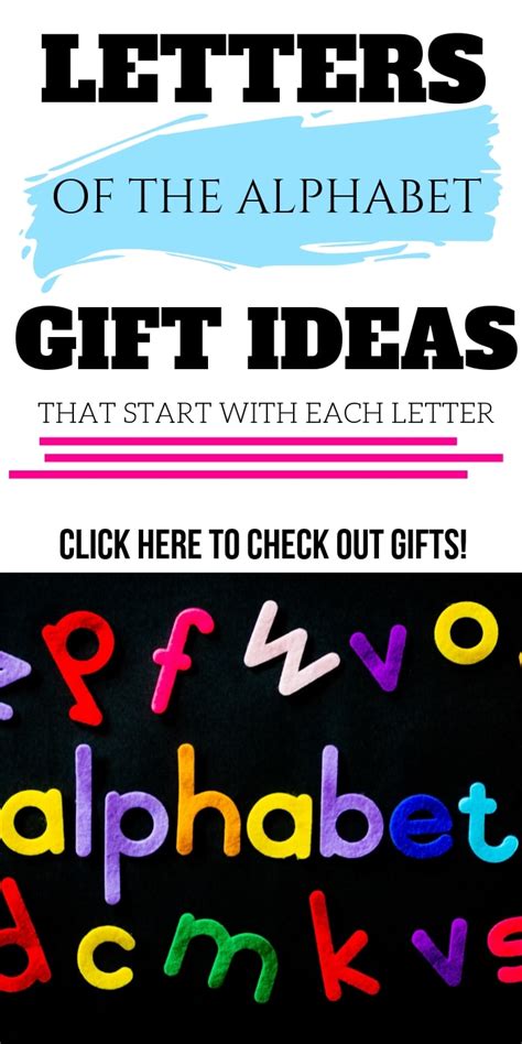 The Ultimate List Of Gifts That Start With The Letter Alphabet