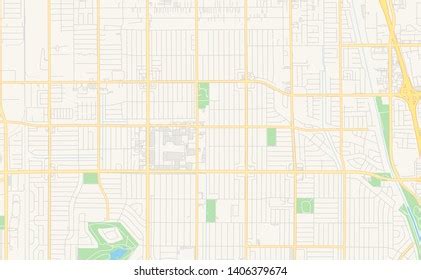 Empty Vector Map Lakewood California Usa Stock Vector (Royalty Free ...