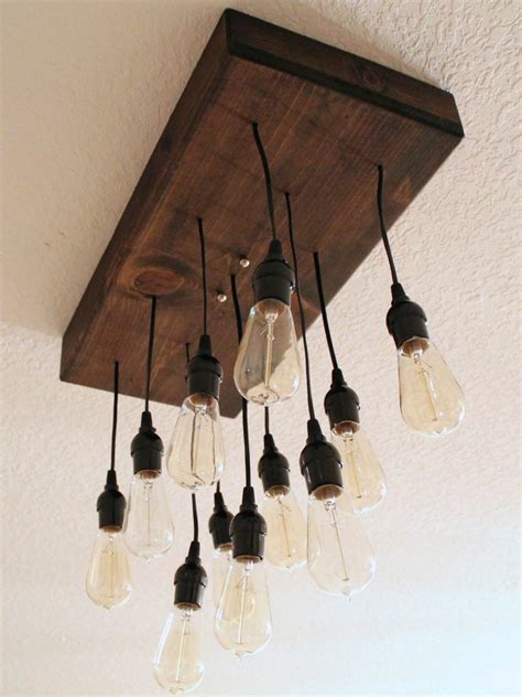 Industrial Edison Bulb Chandelier Rustic by PartyandHomeDesign