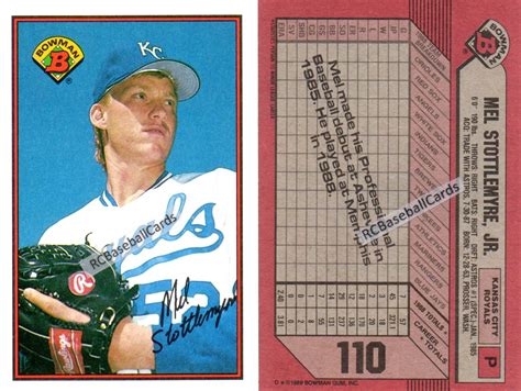 1989 Kansas City Royals Baseball Trading Cards - Baseball Cards by ...