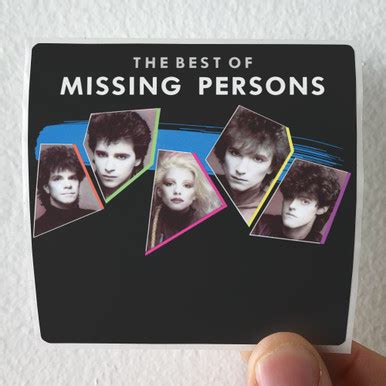 Missing Persons The Best Of Missing Persons Album Cover Sticker