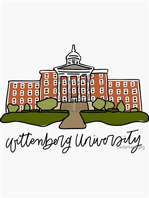 Wittenberg Swag Sticker For Sale By Lexletteringky Redbubble