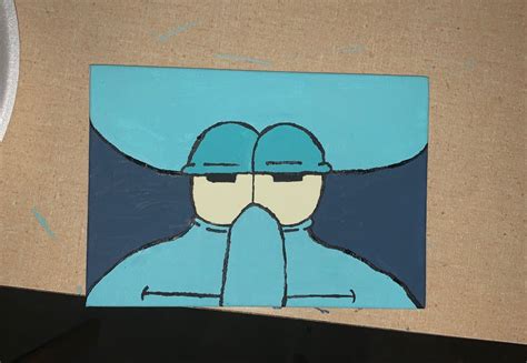 Squidward painting | Squidward painting, Painting, Squidward