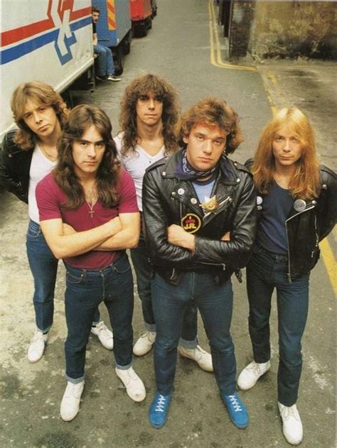 Iron Maiden Left To Right Clive Burr Drummer Steve Harris