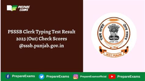 Psssb Clerk Typing Test Result 2023 Out Check Scores