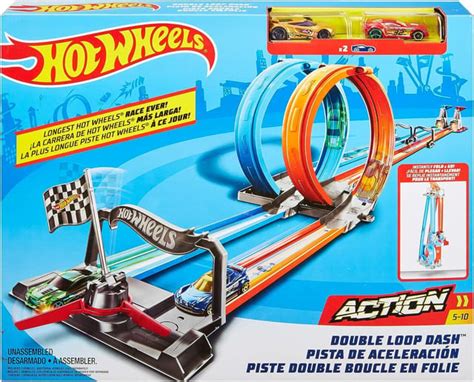 Hot Wheels Double Loop Dash Track Set