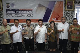 Hadiri Pencanangan Zona Integritas Ditlantas Polda Sulut Wawali