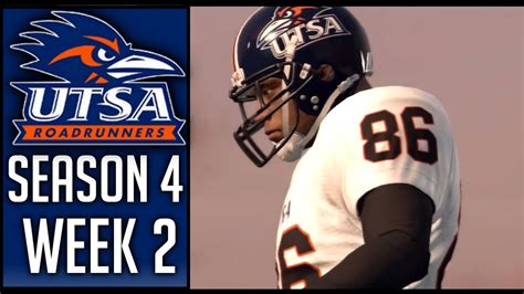 Ncaa Football Utsa Dynasty Week Northwestern Season Youtube