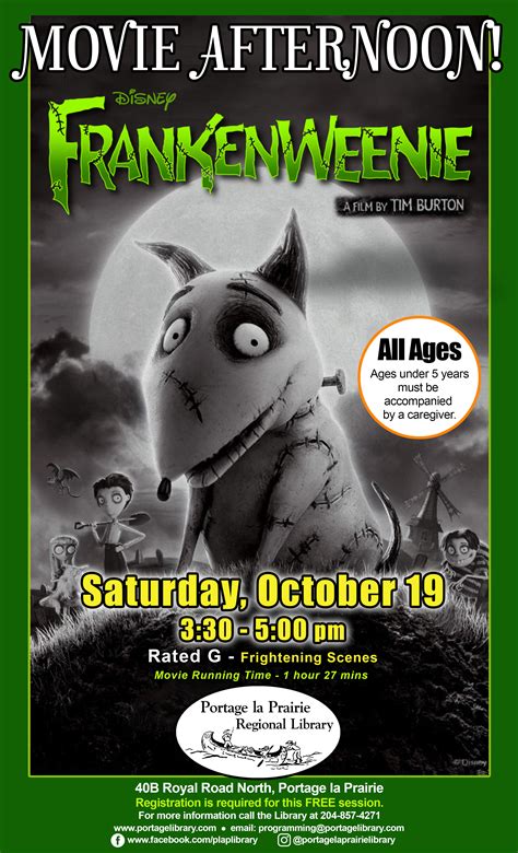 Frankenweenie_Event_Poster – Portage Library