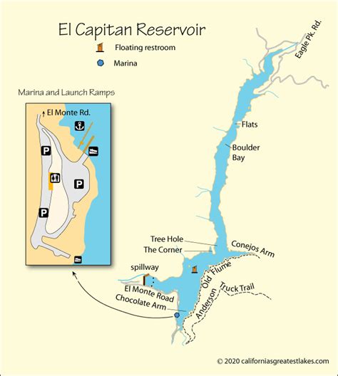 El Capitan Reservoir Map