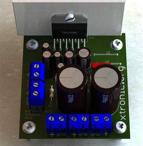 Stereo Power Audio Amplifier Circuit Tda2009 10 10 Watts Xtronic