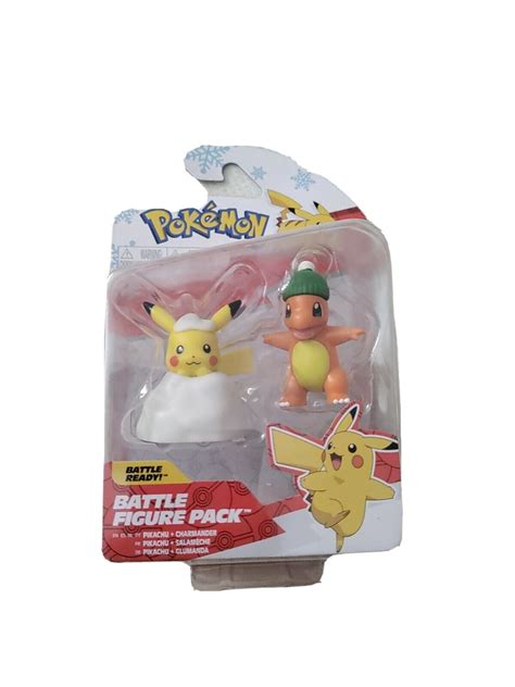 Pokemon Holiday Christmas Pikachu & Charmander Battle Ready - Walmart.com