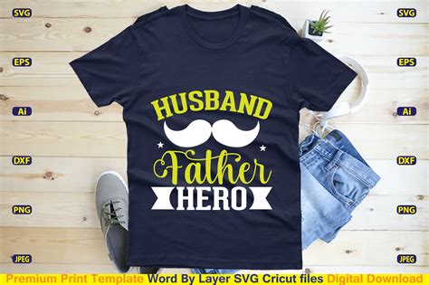 Husband Father Hero Svg Graphic By Craftart24 · Creative Fabrica