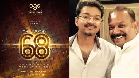 Thalapathy68: Vijay announces his next film with Venkat Prabhu; Yuvan