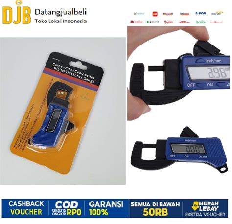 Jual Carbon Fiber Composites Digital Thickness Caliper Micrometer Gauge