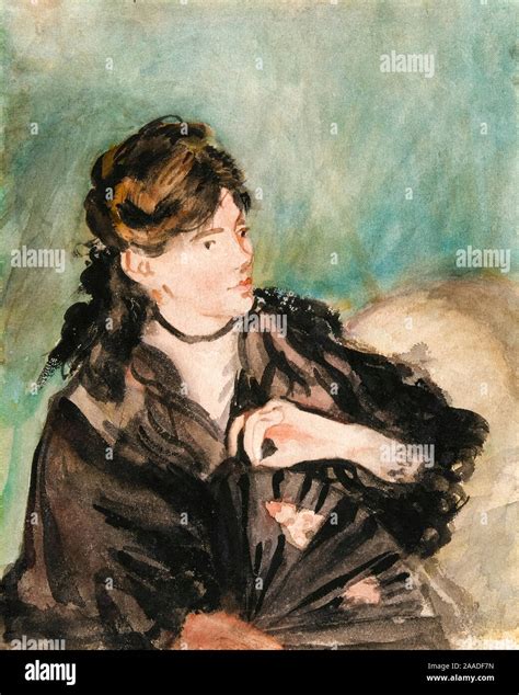 Berthe Morisot Mit Einem Ventilator Fotos Und Bildmaterial In Hoher