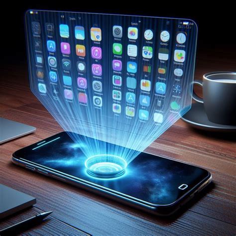 Interactive Holograms At Your Fingertips Projector Phone Revealed In 2024 Smartphone Hologram