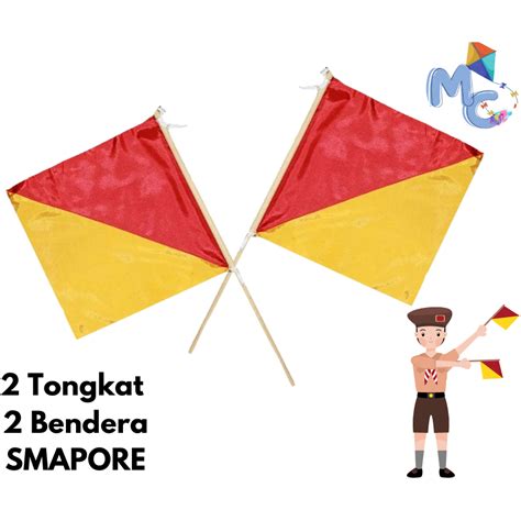 Jual Bendera Pramuka Semaphore Hw Semapore Simapur Shopee Indonesia