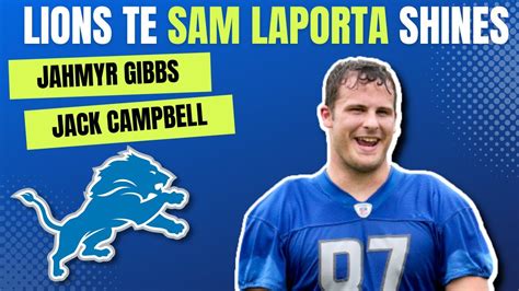 Detroit Lions Rookie SAM LAPORTA IMPRSSIVE At Lions Rookie Minicamp