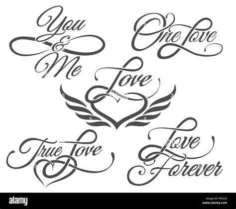 Tattoo font hi-res stock photography and images - Alamy