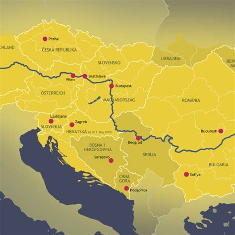 The scope of the Danube Region Strategy (source: EU Strategy for the ...