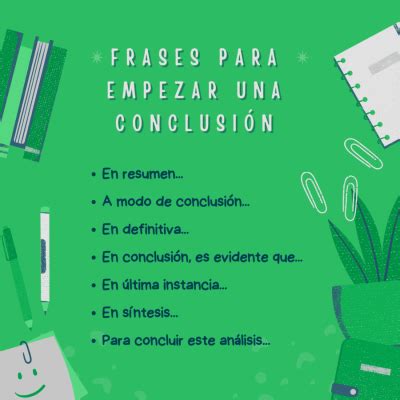 C Mo Comenzar Una Conclusi N Palabras Y Frases